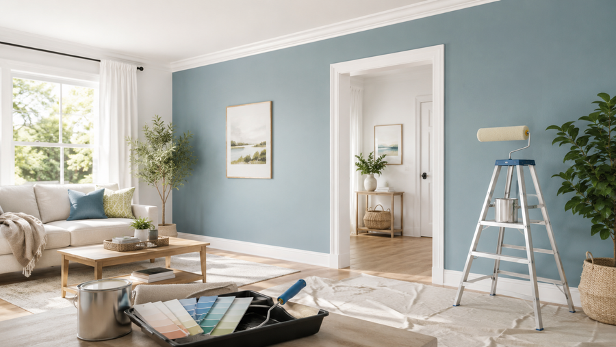 How often should interior walls be repainted?